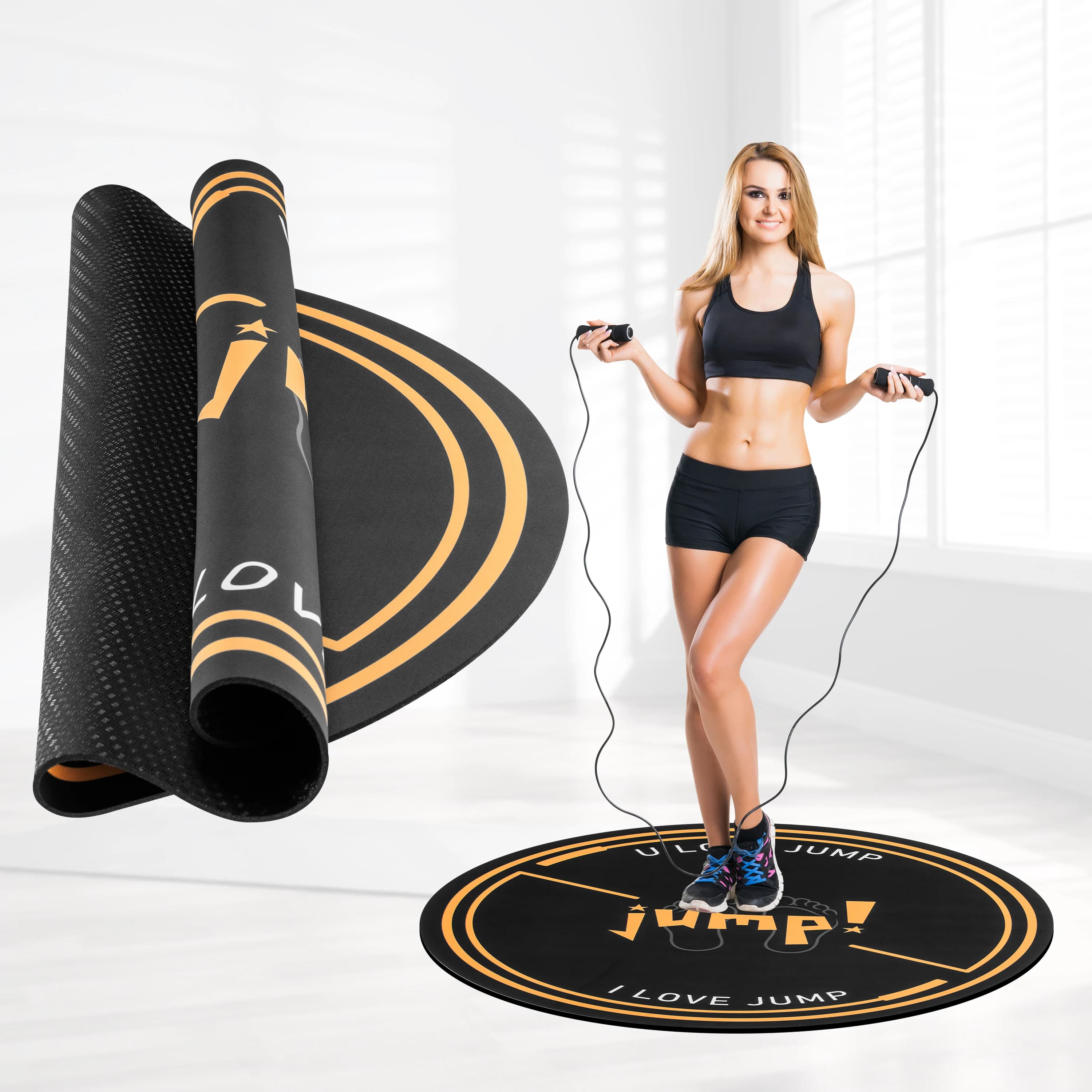 Custom Printed Rubber Jump Mat Fitness Jump Mat