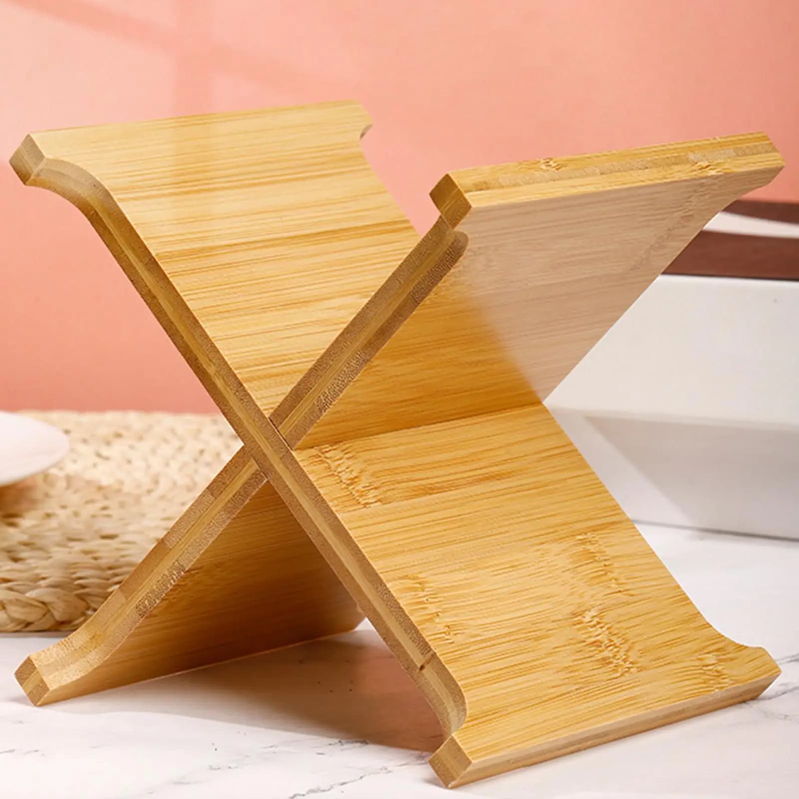 Espositore per Vasi in Legno Massello, Scaffale Rustico per Piante, per Soggiorno, Balcone, Angolo, Ufficio