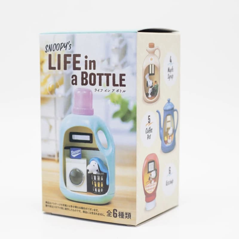 Anime Snoopy's Life in A Bottle Blind Box - Statuetta Anime di Snoopy Carina, Scena in Miniatura, Collezione, Ornamento da Scrivania, Regalo di Compleanno per Bambini