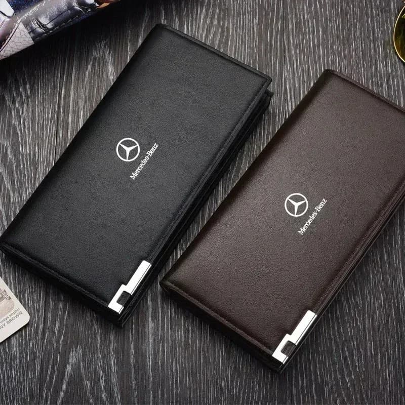 Portafoglio in Pelle da Uomo, Porta Carte di Credito e Contanti, Portamonete per Mercedes Benz Classe A B C E S V W201 C180 C200 C260