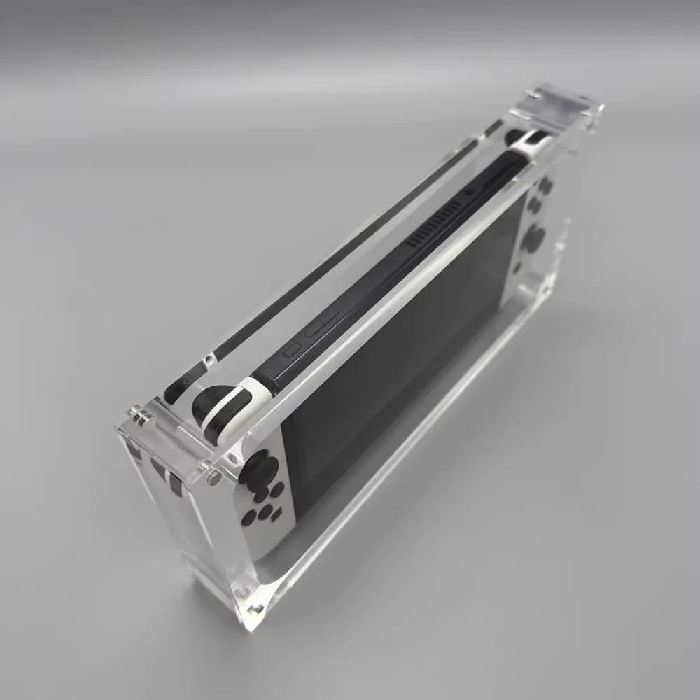 Custodia per espositore con copertura magnetica in acrilico ad alta trasparenza per Nintendo Switch OLED per NS OLED