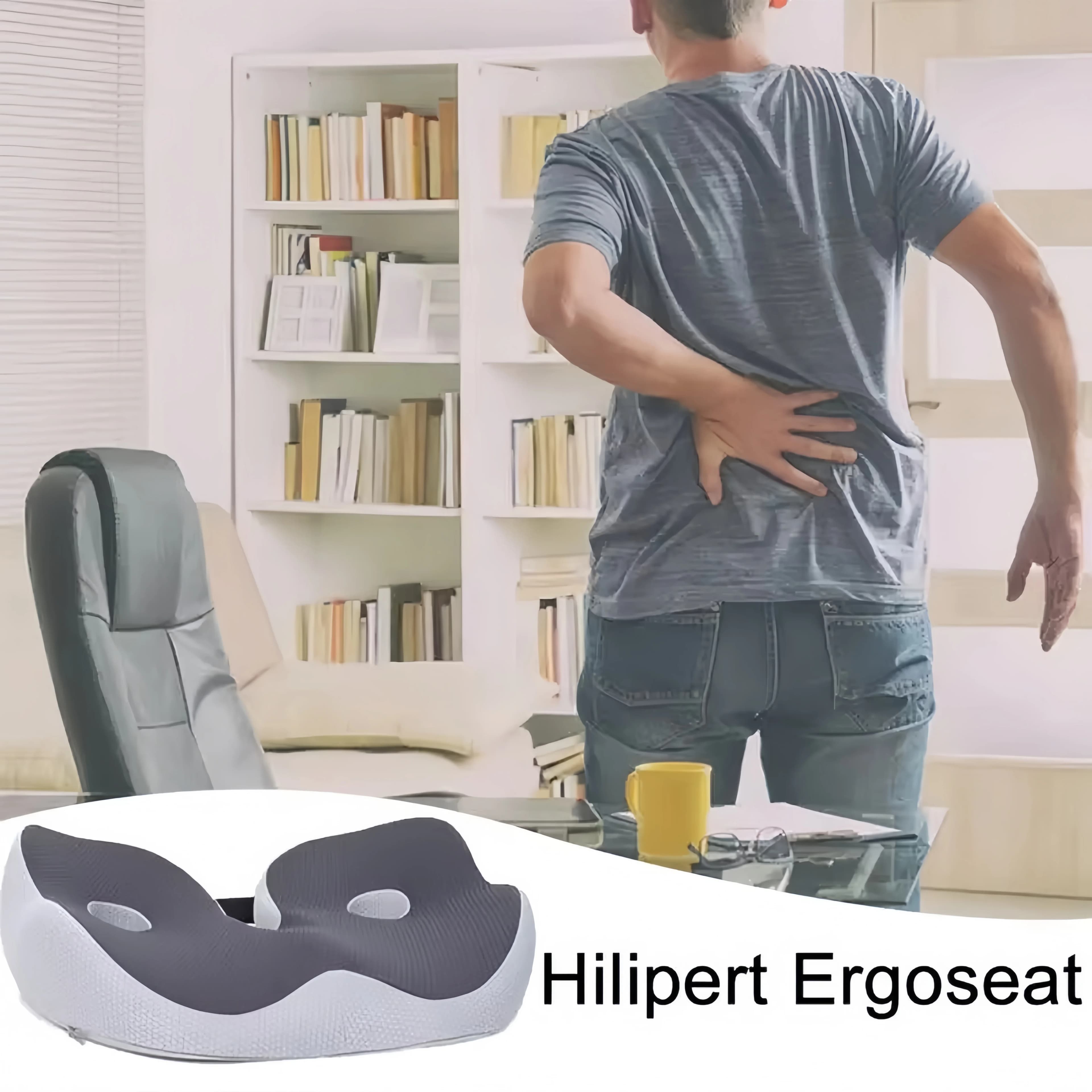 Cuscino ortopedico ergonomico per coccige, larghezza regolabile, per uso in ufficio e in auto, 1 pezzo