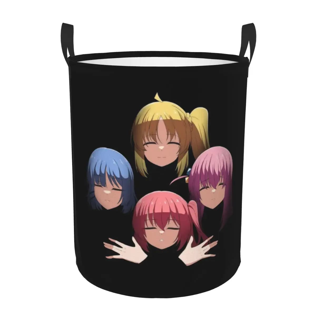 Cesto per la biancheria pieghevole B-Bocchi The R-Rock ispirato agli anime e manga giapponesi, contenitore per vestiti e giocattoli per bambini