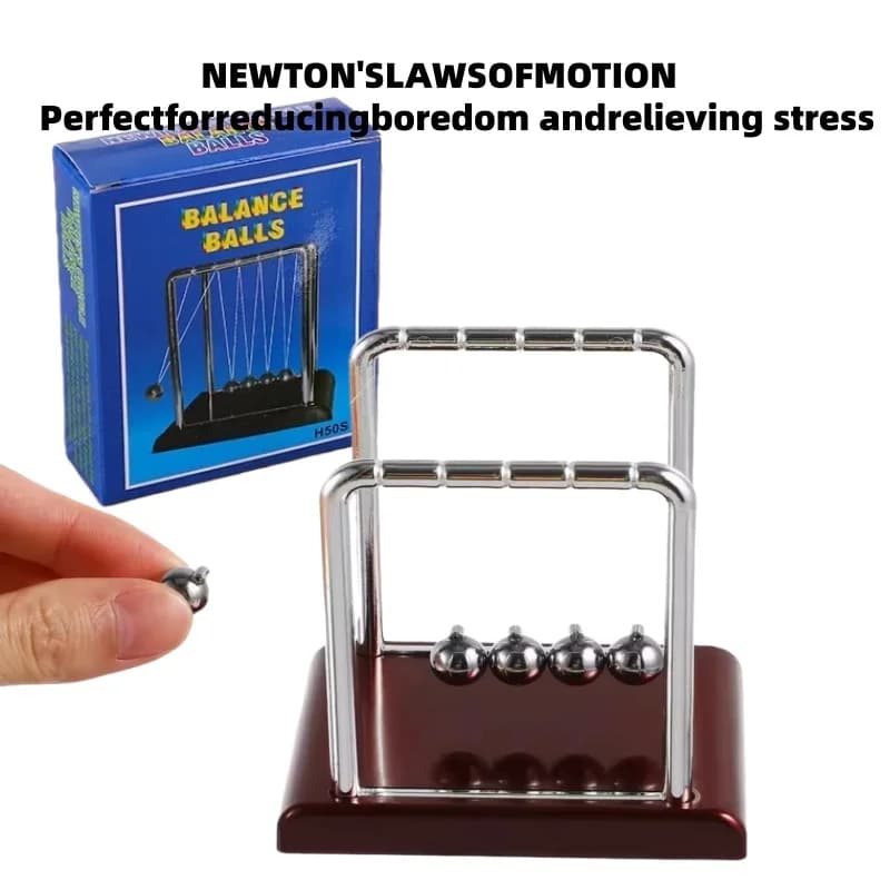 Decorazione del desktop Ornamenti fisici Newton Hit Ball Ornaments Regali per eventi Regali per studenti Palline a pendolo Decompressione del lavoro
