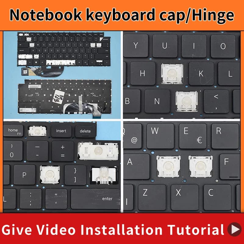 Replacement Original Key Cap Hinge For Dell XPS 15 9500 17 9700 Precision 5550 5560 5570 5750 5760 Laptop Keyboard KeyCap