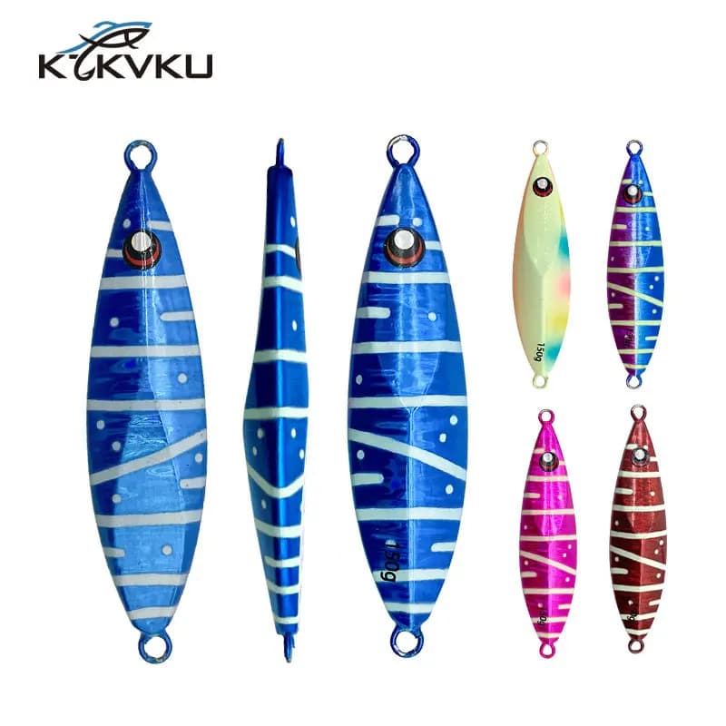 AS Slow Metal Jigging Lure Glow muslimah Fish Falling Jigs Saltwater Fishing Pitch Pesca Angler Hard Bait Tackle