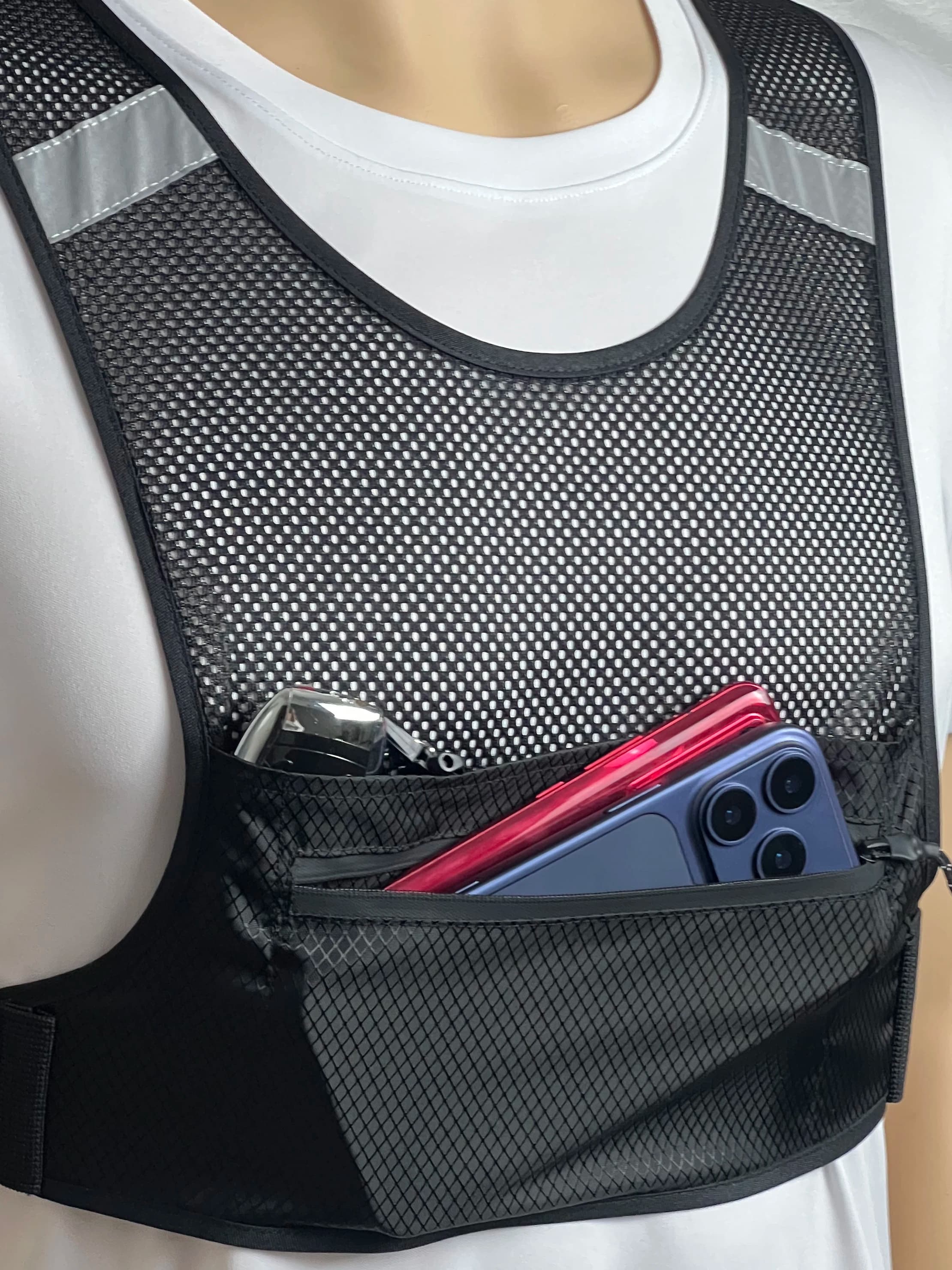 Marsupio Aderente per Maratona, Impermeabile, Porta Cellulare, Gilet Multifunzionale per Sport all'Aperto, Attrezzatura Fitness