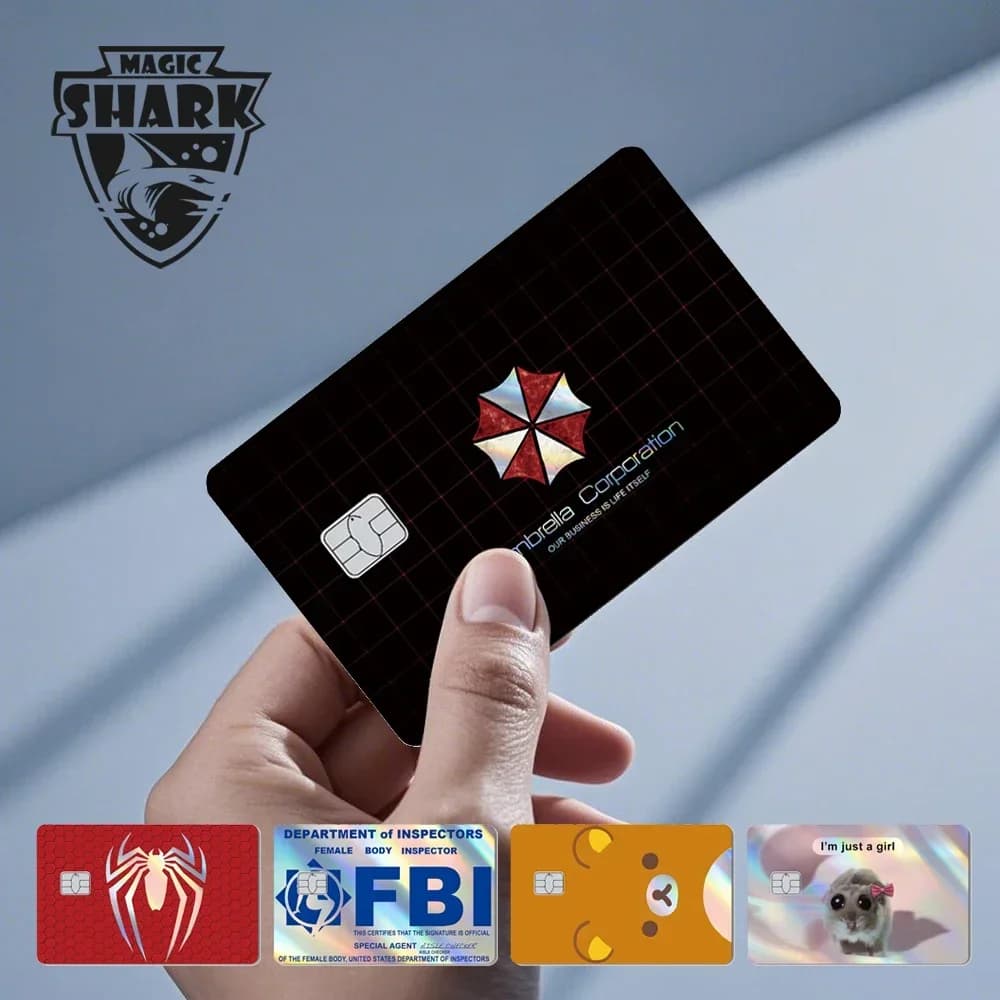 2025 Nuovo simpatico mouse olografico gatto non sbiadito laser riflettente copertura della pelle anteriore adesivo per carta di credito carta bancaria di debito