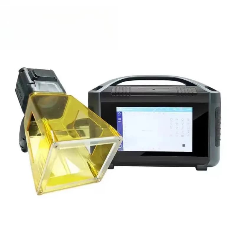 Mini Intelligent Fiber Laser Engraver for Metal, Aluminum, Plastic, 20W 30W, MAX Fiber Laser Marking Machine for Metal