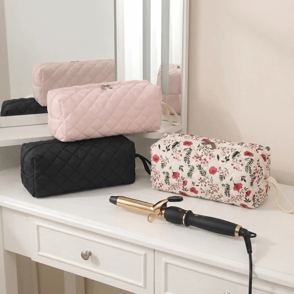 Soft Hair Dryer Storage Bag Handheld Large Capacity Hair Dryer Case with Zipper Protective Cosmetic Bag Hair Tool Organizer