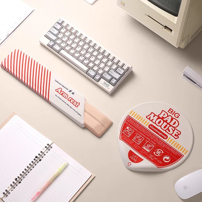Poggiapolsi per tastiera e mouse Tappetino per mouse ergonomico per digitazione da ufficio Proteggi il rilassamento del polso Tappetino per mouse in memory foam per computer portatile