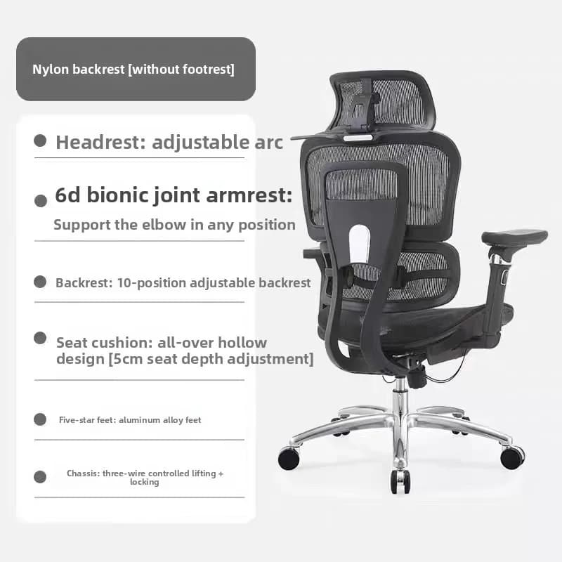 Sedia Ergonomica 8D con Supporto Lombare, Sedia da Ufficio e Gaming Confortevole, Sedia Ergonomica per Computer, Sedia da Casa per Computer, Sedia da Gaming