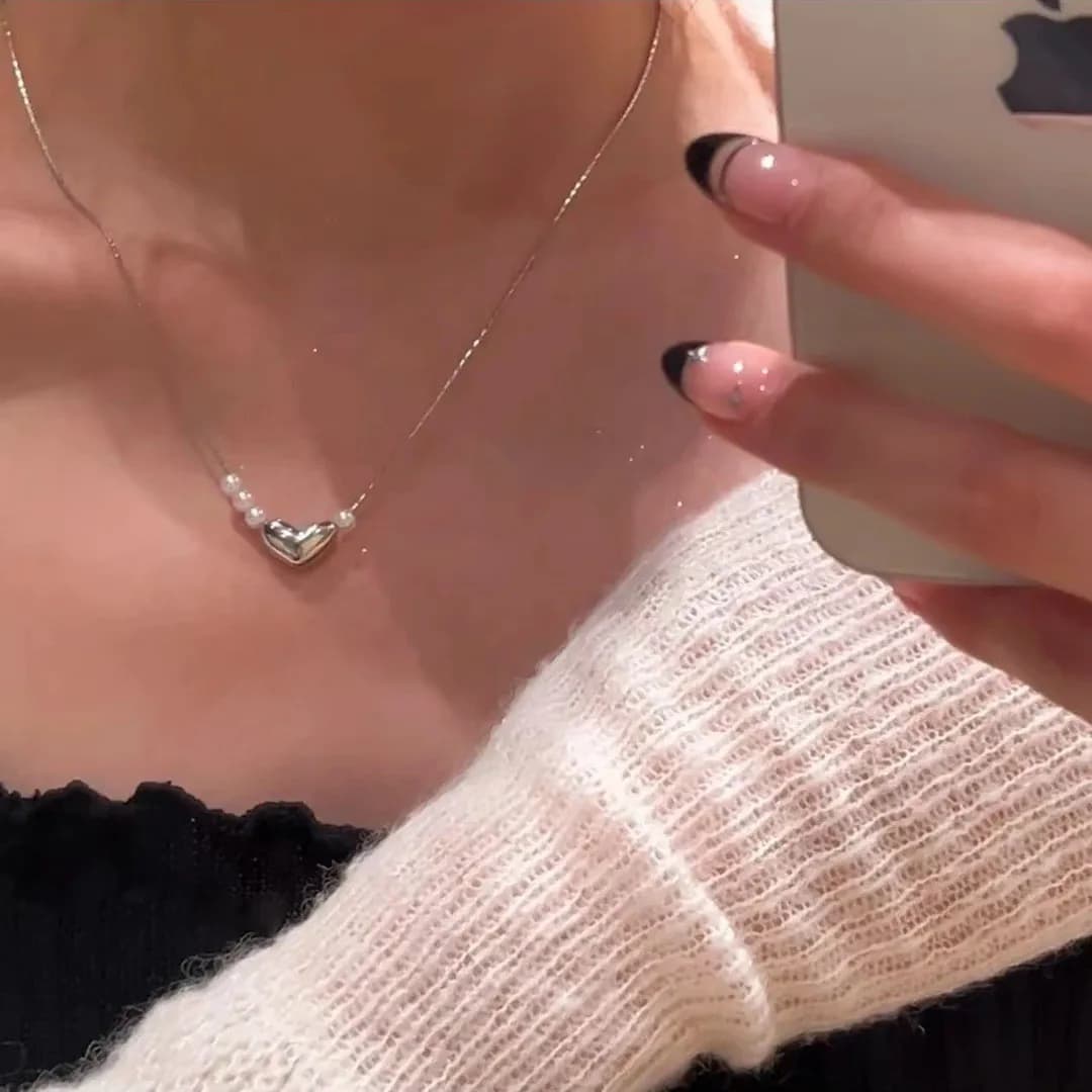 Soffitto del desiderio puro ~ Collana a catena con clavicola di lusso leggera con zirconi scintillanti per donna, gioielli con catena al collo alla moda e squisiti e versatili