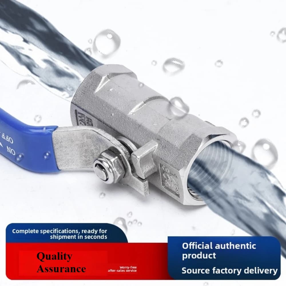 BSP Female Thread Control Ball Valves Stainless Steel Structure Vinyl Grip Design 1/4 To 1-1/2 Inch for Water Gas Plumbing