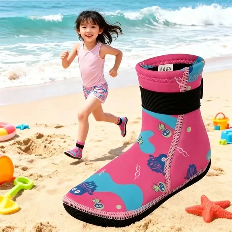 3mm Neoprene Children Water Socks Beach Socks Non-slip Sub Socks Adjustable Snorkeling Boots Keep warm for water sports