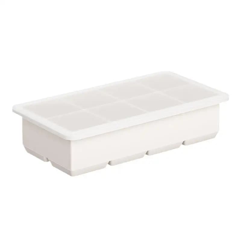 For Home Summer Drink Parties Large Ice Block Mold Silicone Ice Cube Tray With Leak Proof Lid Easy Release