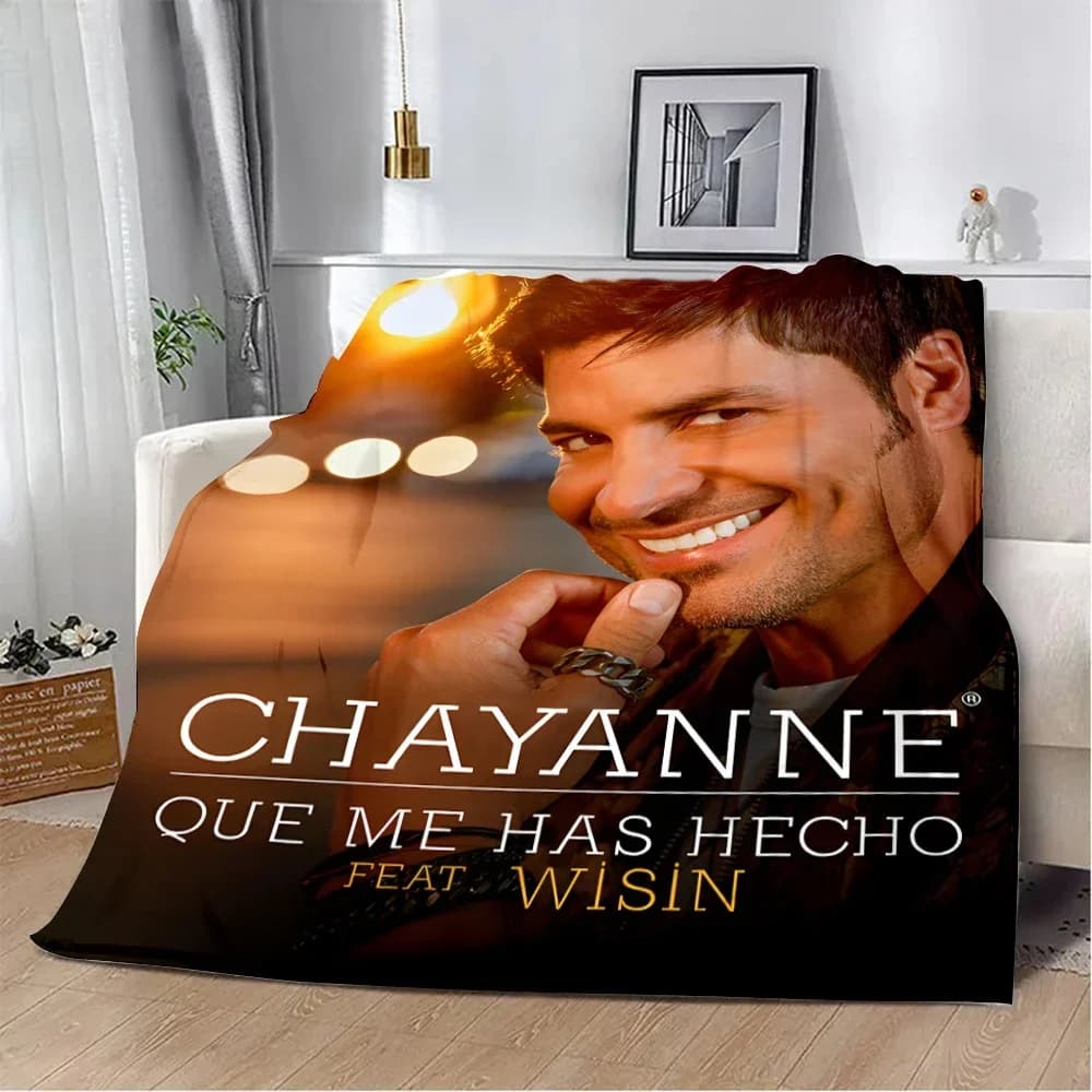 Chayanne Cantante pop latino portoricano Coperta stampata Coperte da picnic Coperta calda Coperta morbida e confortevole Viaggio a casa