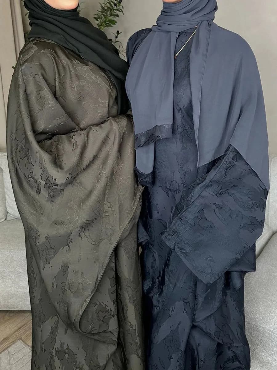 Middle East Dubai Turkey Abaya for Women ethnic style Bat sleeve Hijab Ramadan Robe Femme Islam Long African Dresses