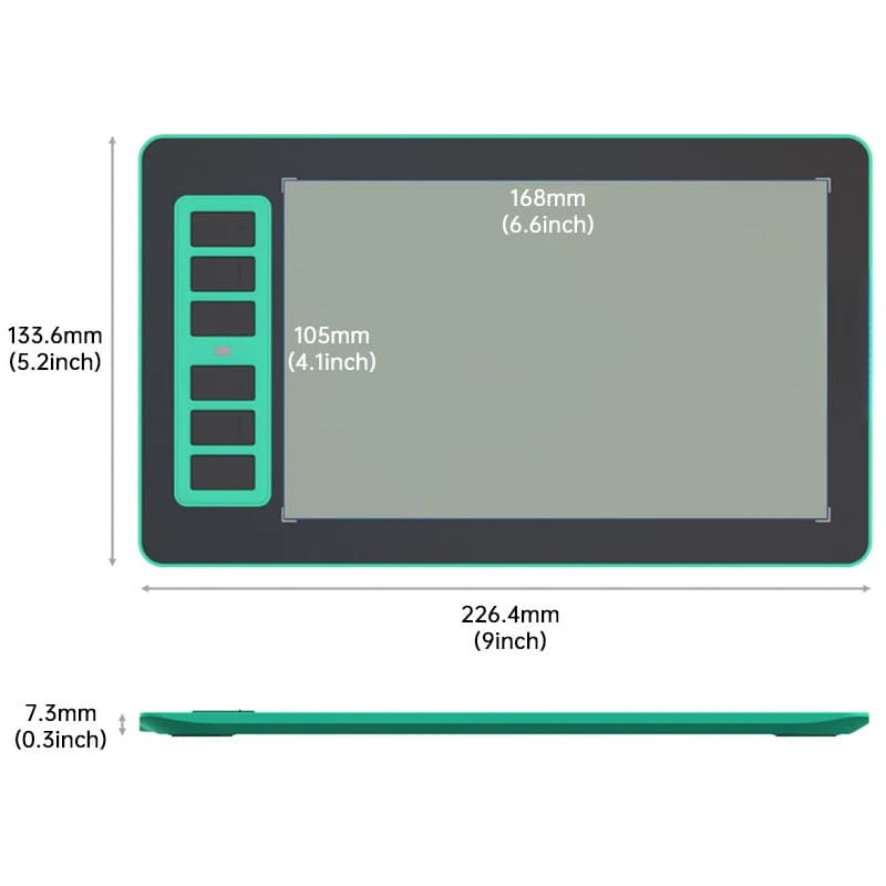 P1-640 drawing board 6X4 inch tablet hand-drawn board mobile phone computer writing