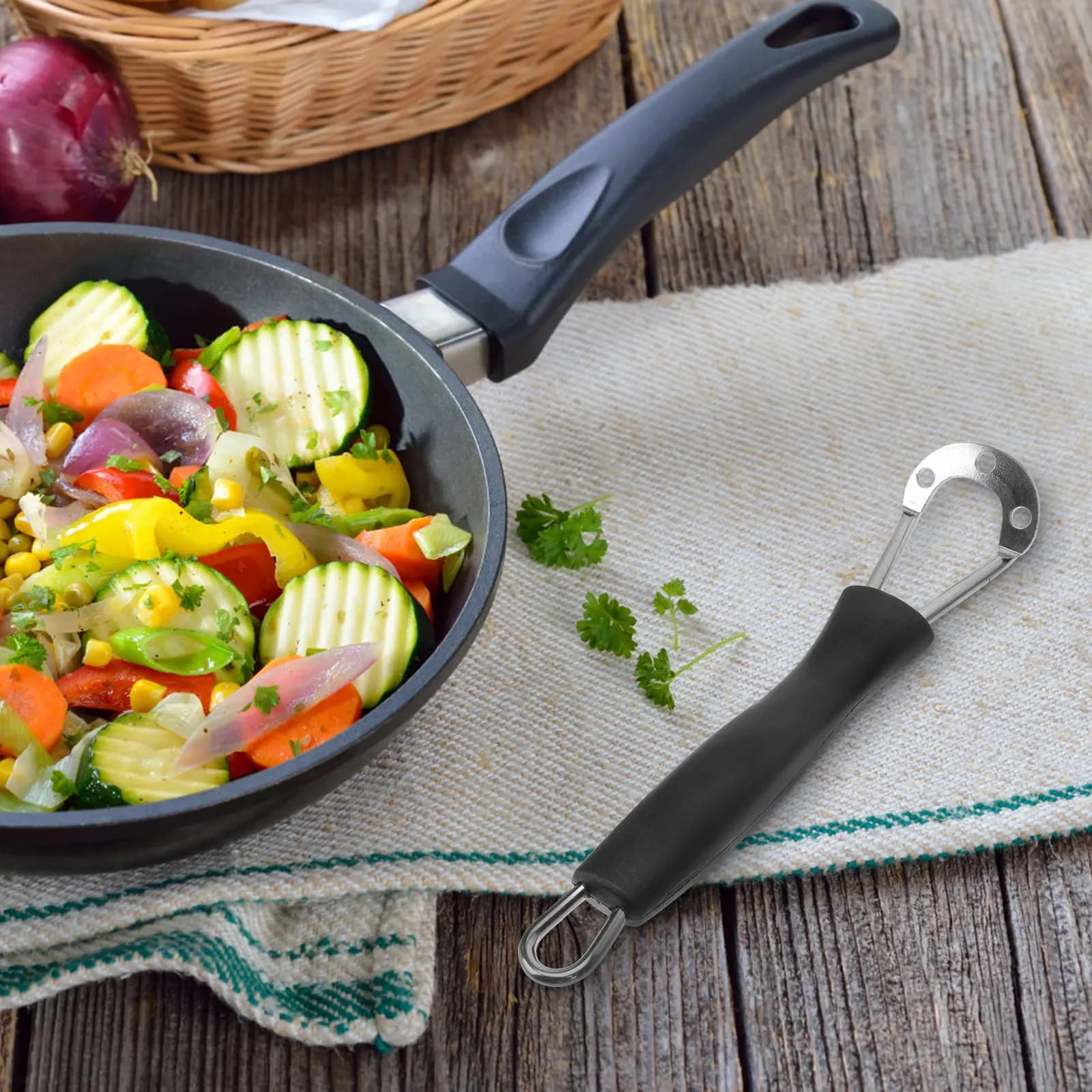 Set Universale di Manici Resistenti al Calore per Pentole, Impugnatura in Bakelite Anti-scottatura, Accessori per Pentole e Padelle da Cucina