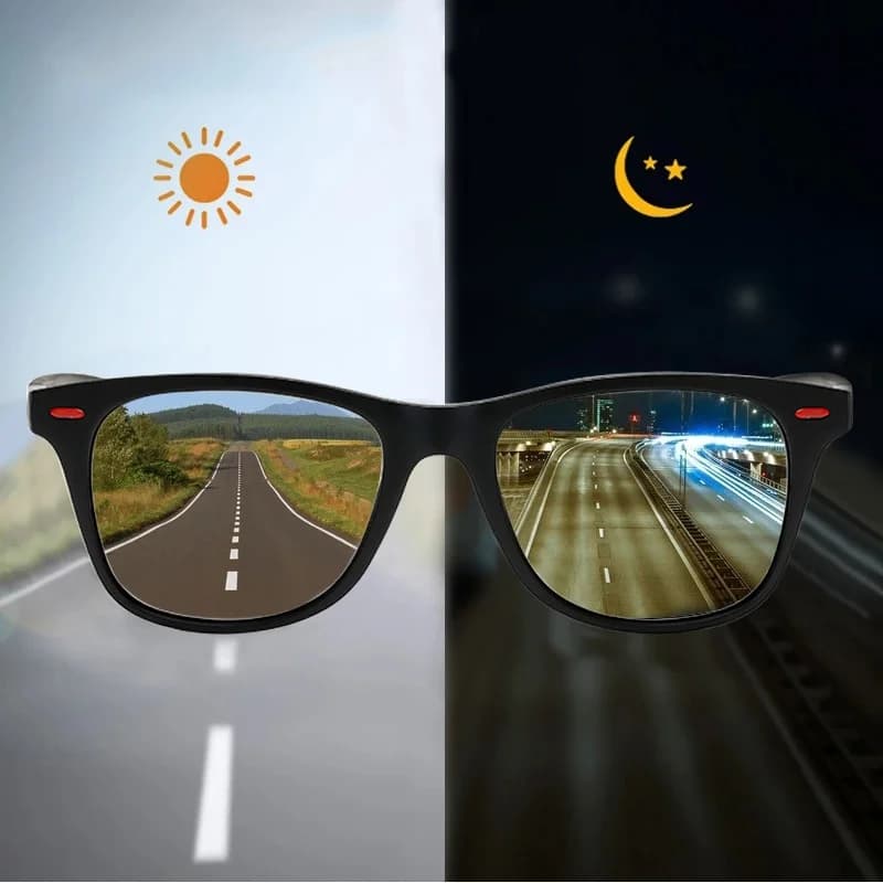 Night Vision Glasses PC Frame Polarized Sunglasses Outdoor Sports Sunglasses Sunglasses Daytime Night Vision Sunglasses for Driver
