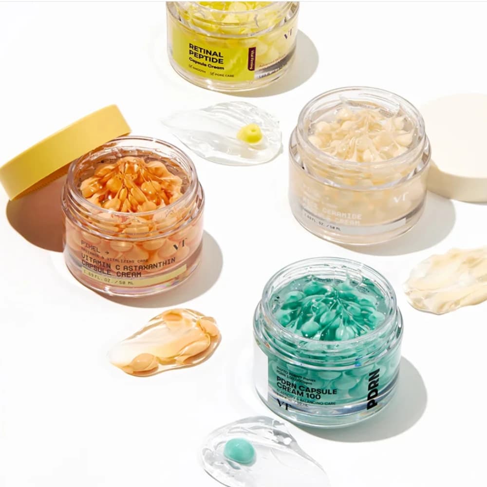 VT Cosmetics Capsule Cream - 100,000ppm PDRN, Rice Ceramide & Vitamin C Astaxanthin for Hydrated, Firm, Radiant and Plump Skin
