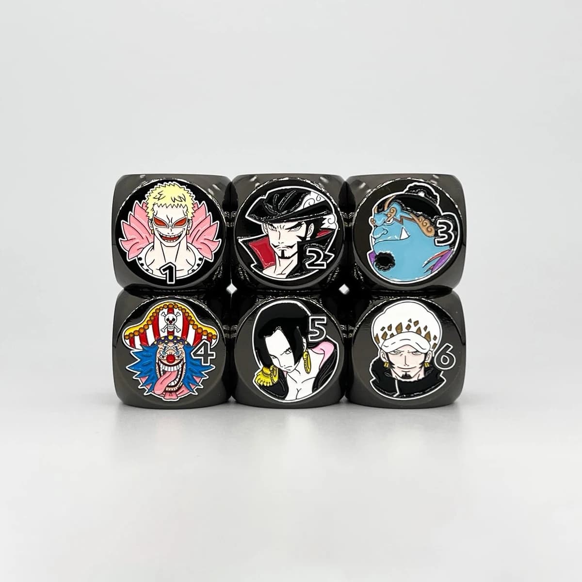 21 Modelli Fai Da Te One Piece Oka Shichibukai Dadi In Metallo Sfaccettato Dtcg Ptcg Opcg Marine Gioco Da Tavolo Dadi Speciali Regalo Giocattoli