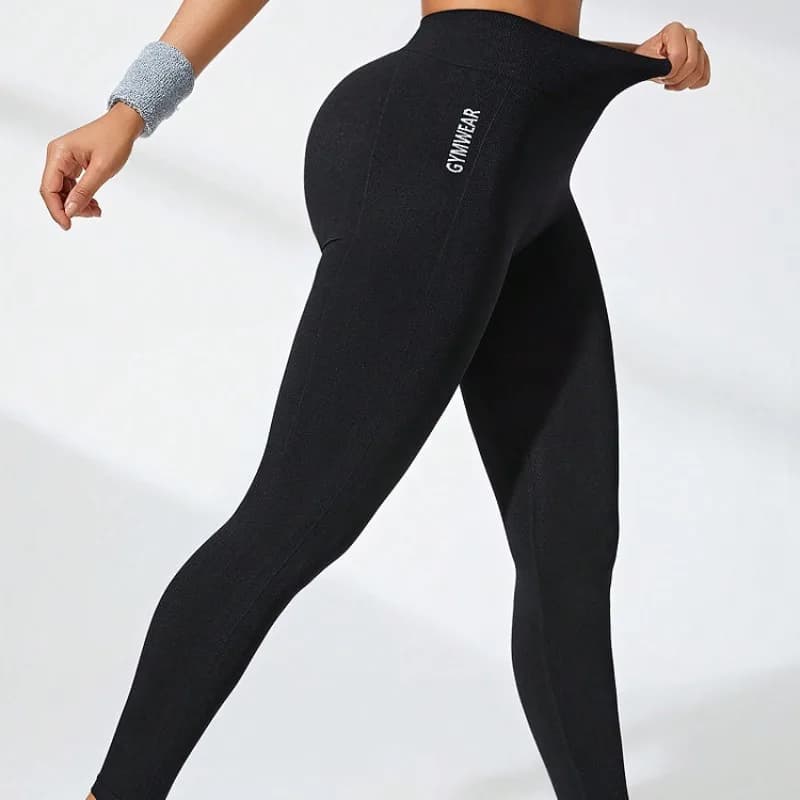 Leggings da yoga senza cuciture da donna Leggings da allenamento per il sollevamento del sedere a vita alta per la corsa, la palestra e l'allenamento, i collant slim