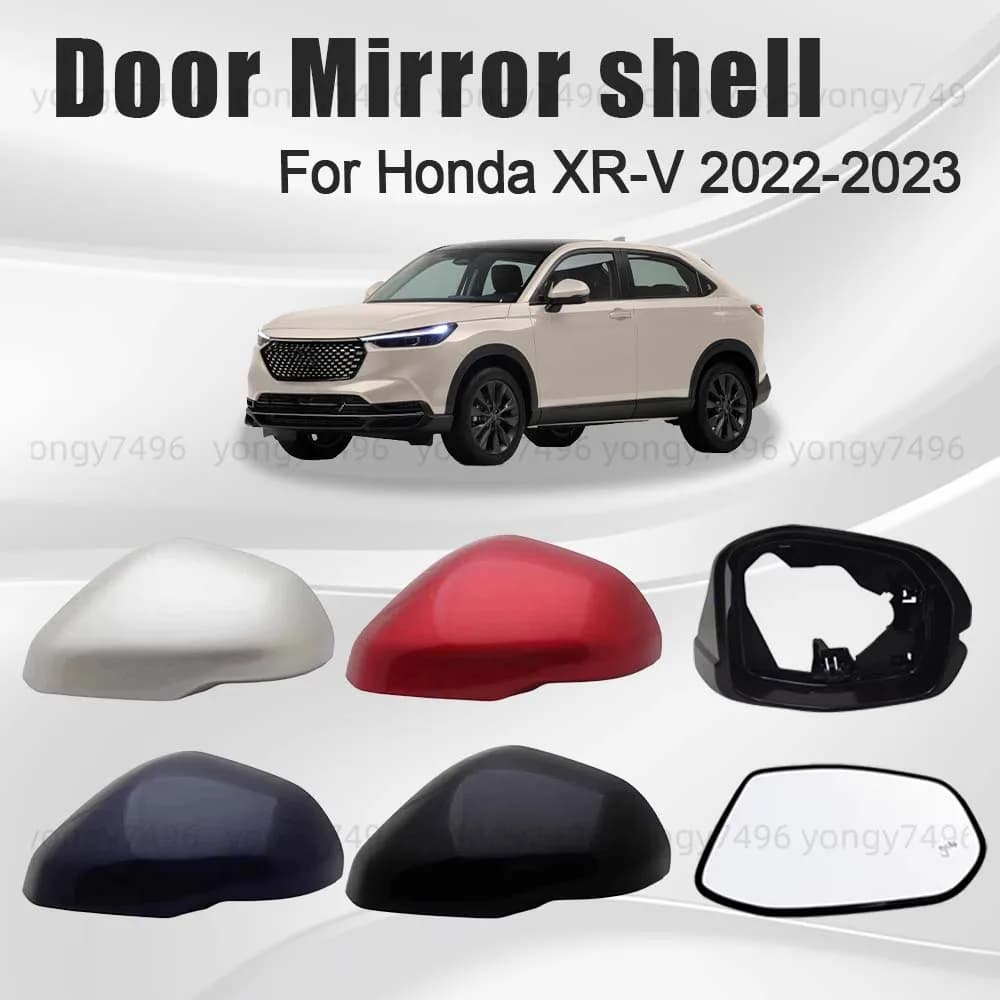 Accessori per auto Ritmo elegante Oro Blu Specchio per porta Borsette per Honda XR-V 2022 2023 Cornice per obiettivo Copertura inferiore Nessuna fotocamera