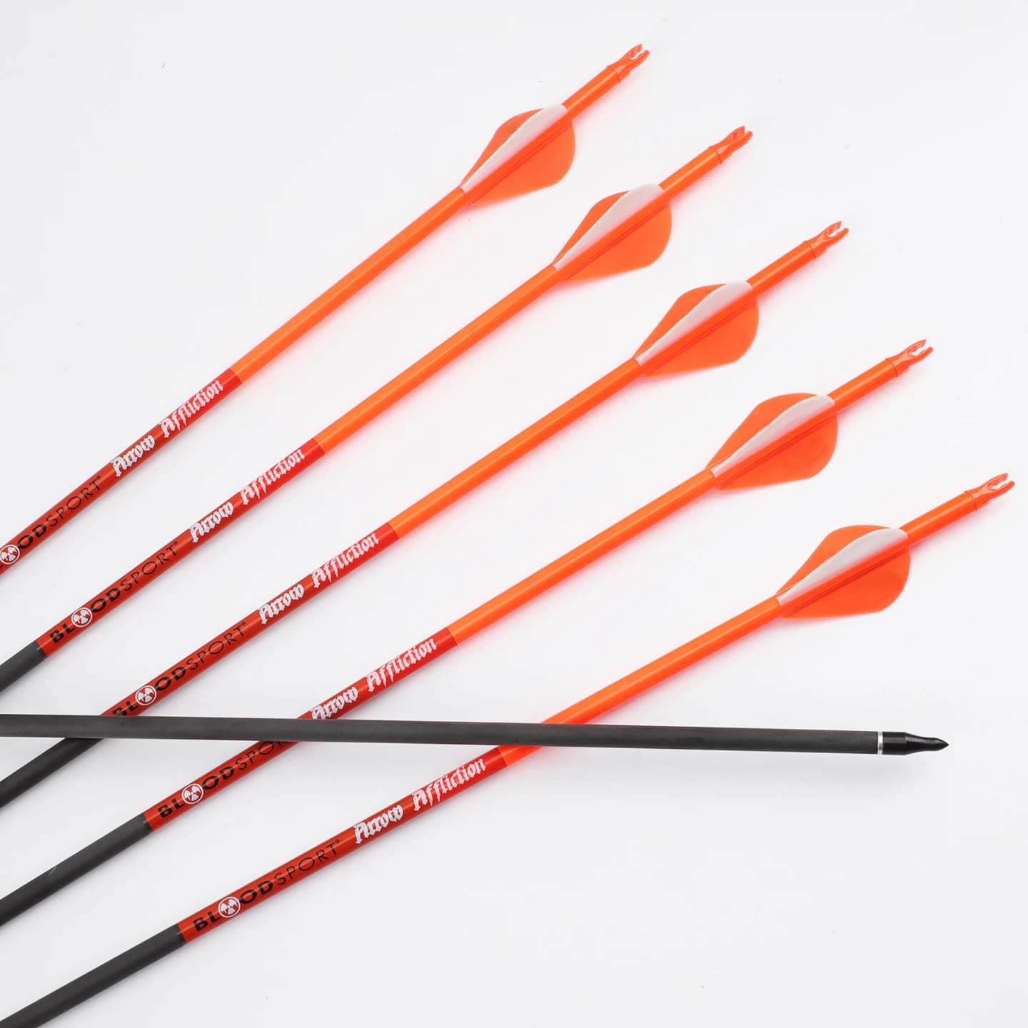 ID6.2mm Pure Carbon Arrow ±0.003" Straightness Spine 300/350/400/500, 2" Plastic Vanes & Screw Points for Archery Target Shootin