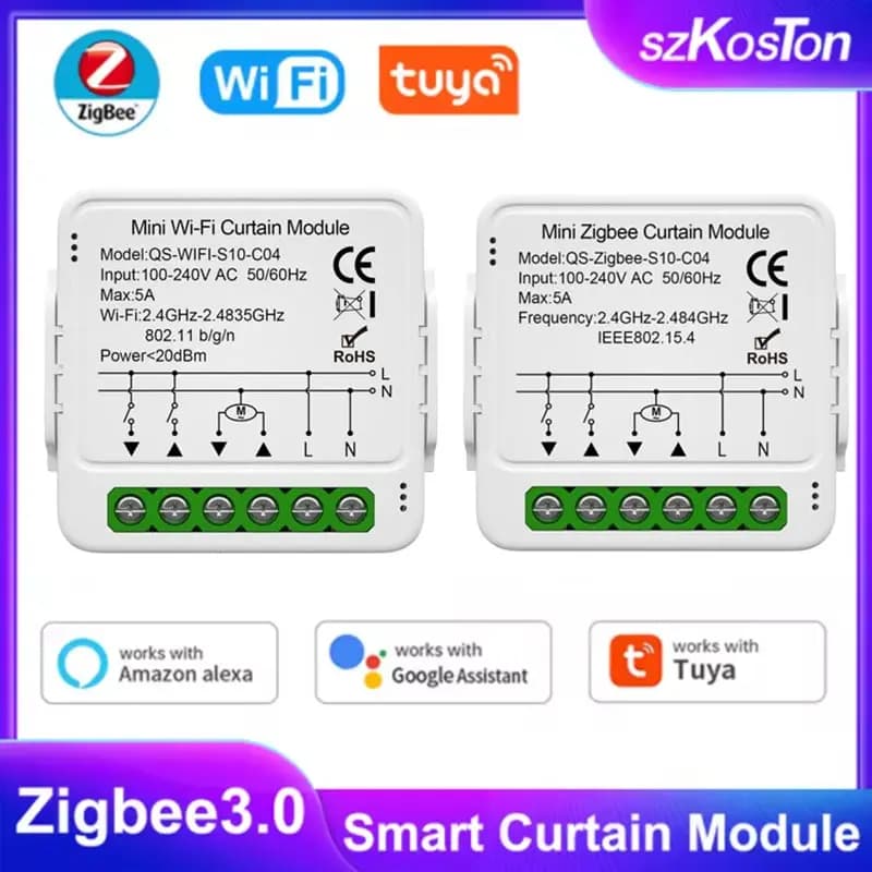 Tuya Smart WiFi Zigbee modulo tenda tende interruttore collegato avvolgibile motore elettrico compatibile con Alexa Google Home