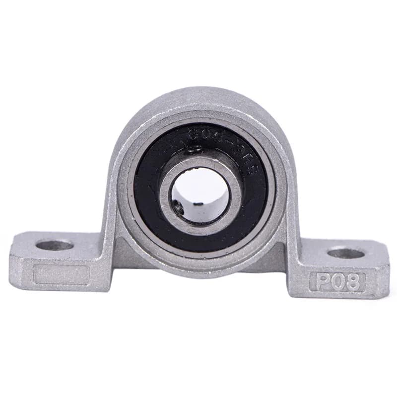 Supporto montato su blocco di cuscino con cuscinetto a sfera con foro in lega di zinco diametro 8mm KP08