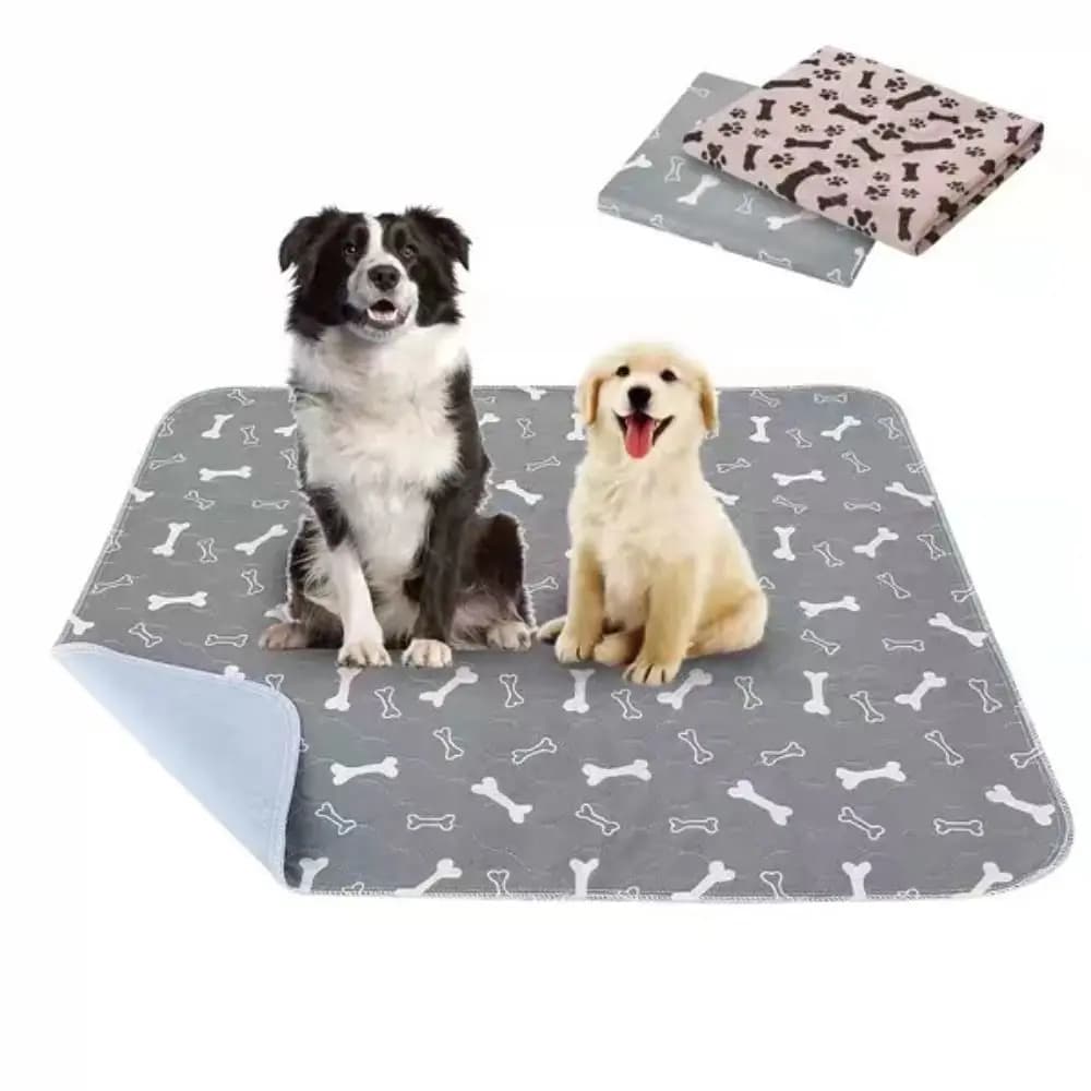 Super Absorbent Pet Bed Mat Reusable Anti-Slip Puppy Pee Pad with Pheromones Leak-Proof Waterproof Dog Urine Pad Pet Training