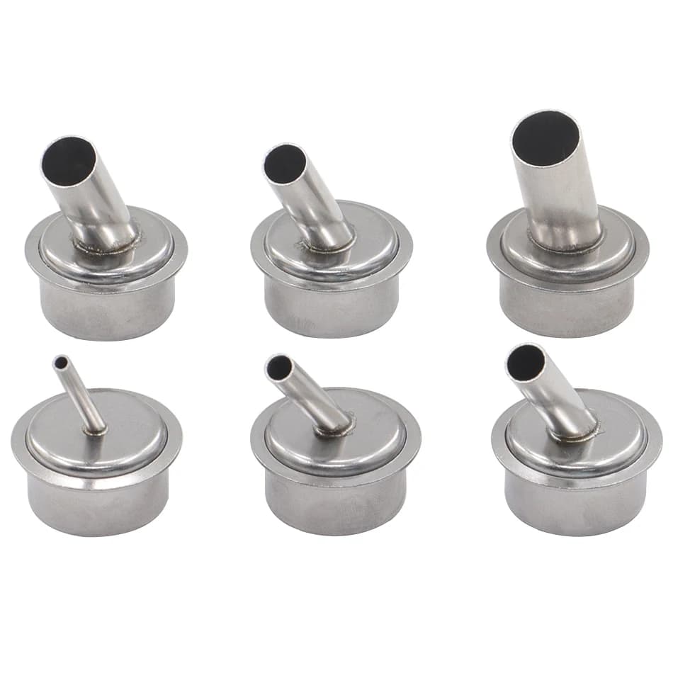 1 pz ugello piegato da 45 gradi BGA pistola ad aria calda ugello dritto pistola ad aria calda ugello inclinato per stazione di saldatura QUICK 861DW