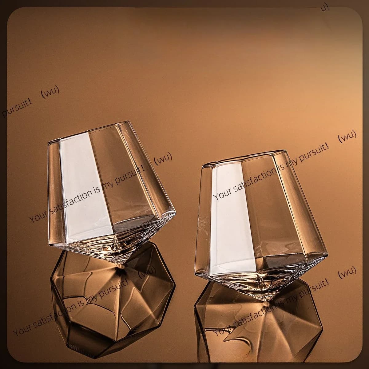 Bicchiere da whisky con diamanti, tumbler, set creativo per il vino