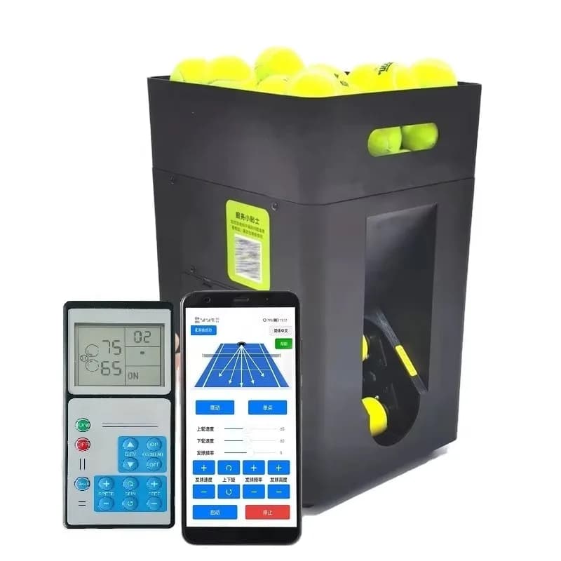 Macchina per l'alimentazione automatica delle palline da tennis Pratica macchina per palline da tennis Padel per suonare e allenare APP e telecomando