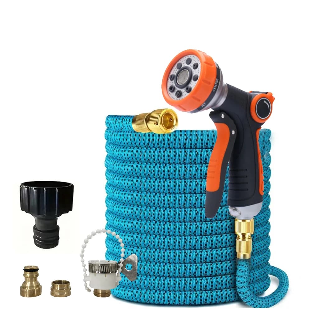 Tubo da Giardino Magico, Tubo Flessibile ad Alta Pressione per Lavaggio Auto, Pistola ad Acqua Domestica, Set Schiuma per Tubo, Pistola per Irrigazione Giardino