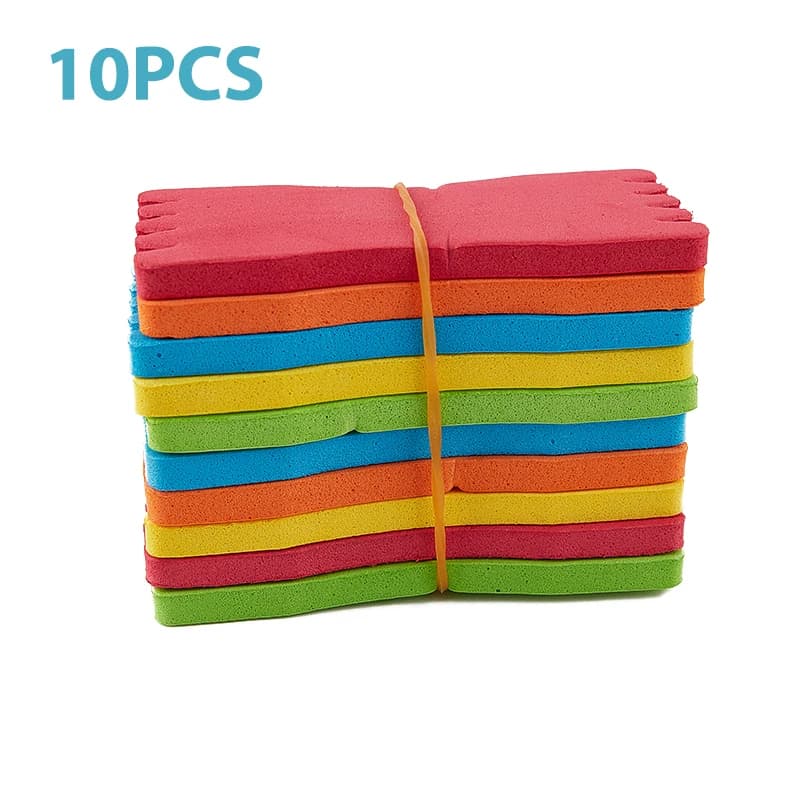 10 pezzi EVA Foam Fish Winding Storage Boards Line Fishing Lure Trace Wire Holder