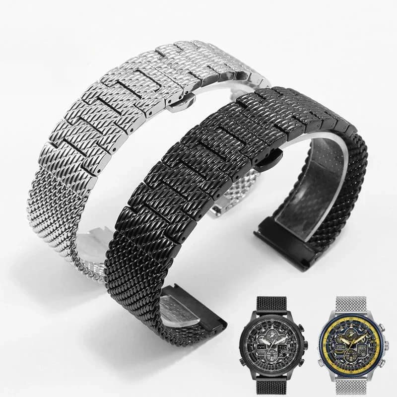 Bracciale in acciaio inossidabile di maglia Milano di fascia alta per Citizen JY8078 JY8037 JY8031 cinturino per orologio cinturino per orologio di lusso da uomo 22mm 23mm