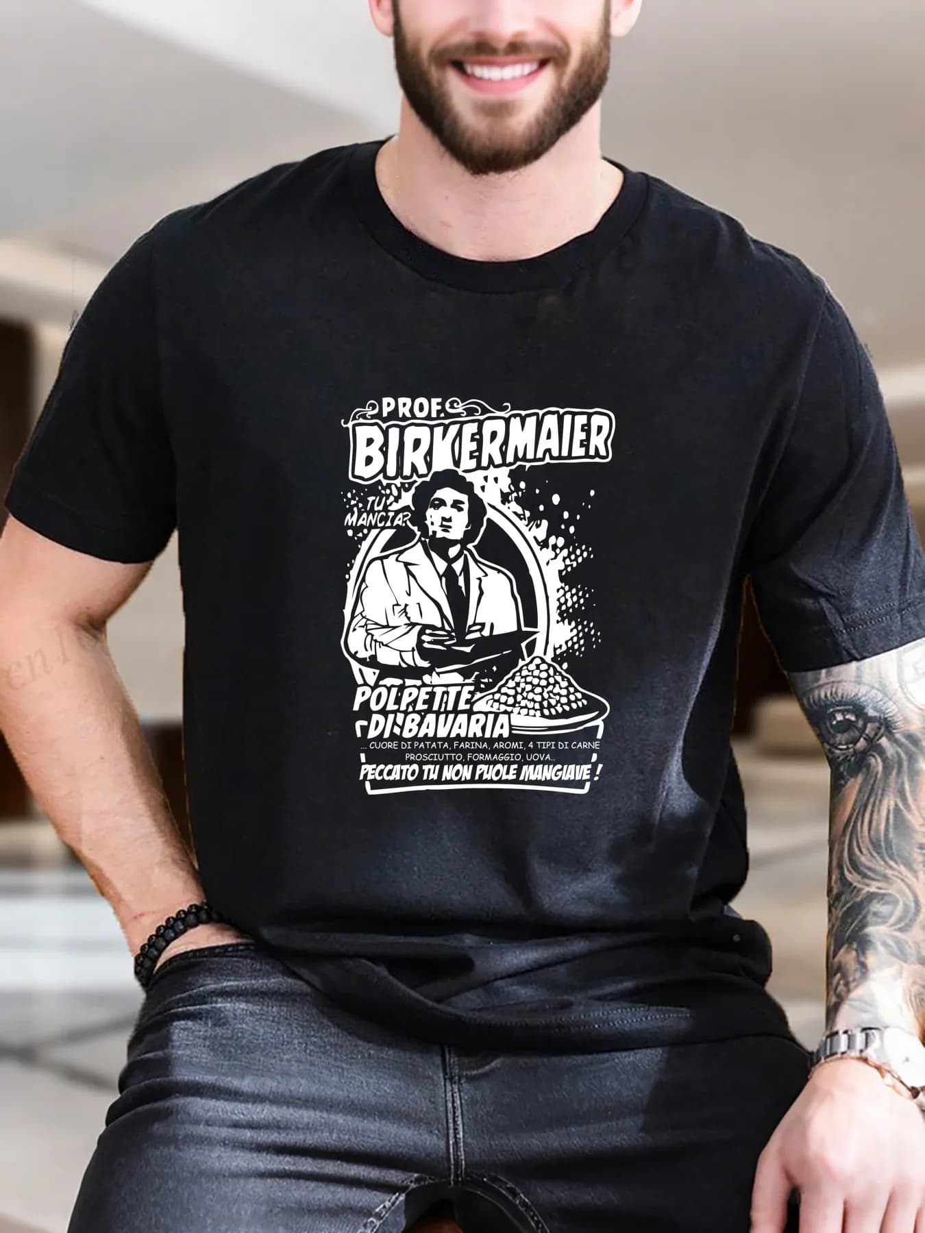T-shirt a maniche corte stampata da uomo di nuova moda di arrivo T-shirt casual in morbido cotone con elegante logo bianco dell'uomo in cappello mazza da baseball