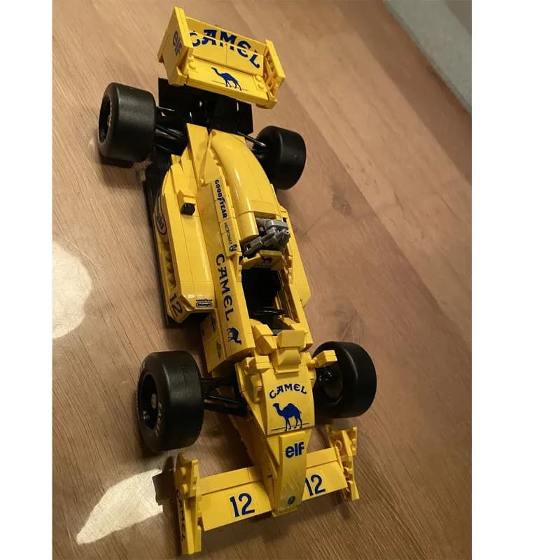 MOC-220329 Yellow New Lotus 99T Formula Car Sports Car Building Blocks Model 738 Parts •MOC Creative Boys Kids Birthday Toy Gift