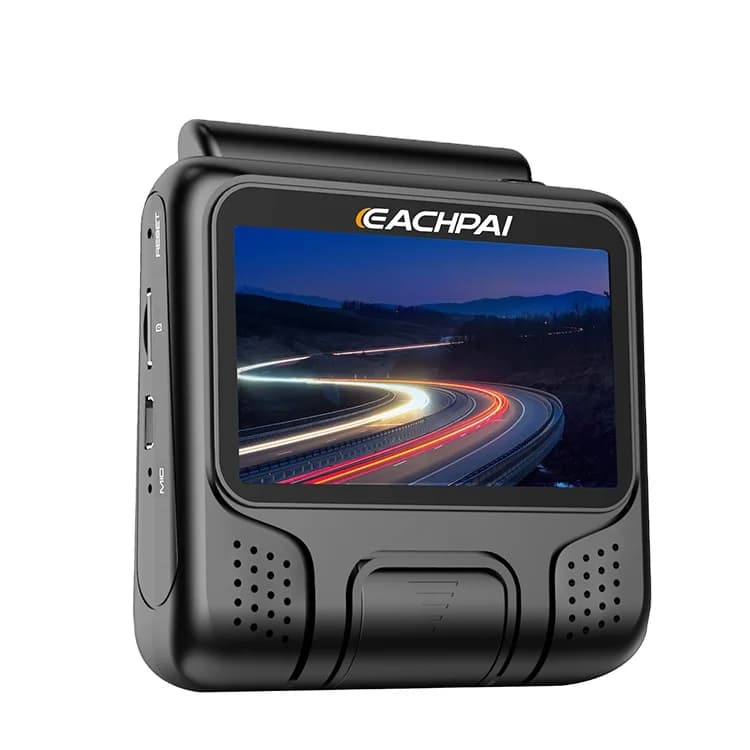 EACHPAI E100 4K Dash Cam GPS WiFi Car Dash Camera Recorder Dual Channel 3.0 "Night Street Car Box Black