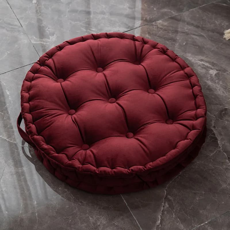 Thickened Zen Meditation Pad Portable Home Comfort Cushion Nordic Style Pure Color Long Sitting without Fatigue