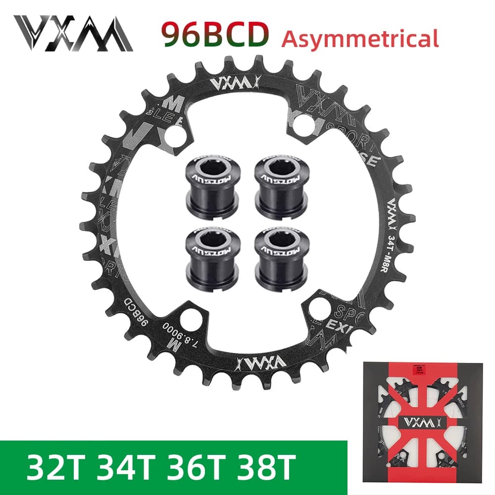 VXM 96BCD Corona Rotonda 32T 34T 36T 38 96 BCD per Shimano M7000 M8000 M9000 Ciclismo Bici Ruota di Catena Dente Piastra