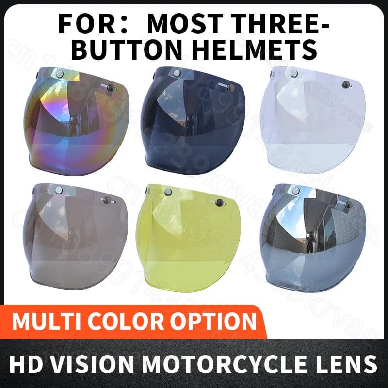 Visiera per casco aperto Bubble Flip Up Visiera per moto Capacete Lente Accessori per casco Jet Bubble Shield Visiera Protezione UV