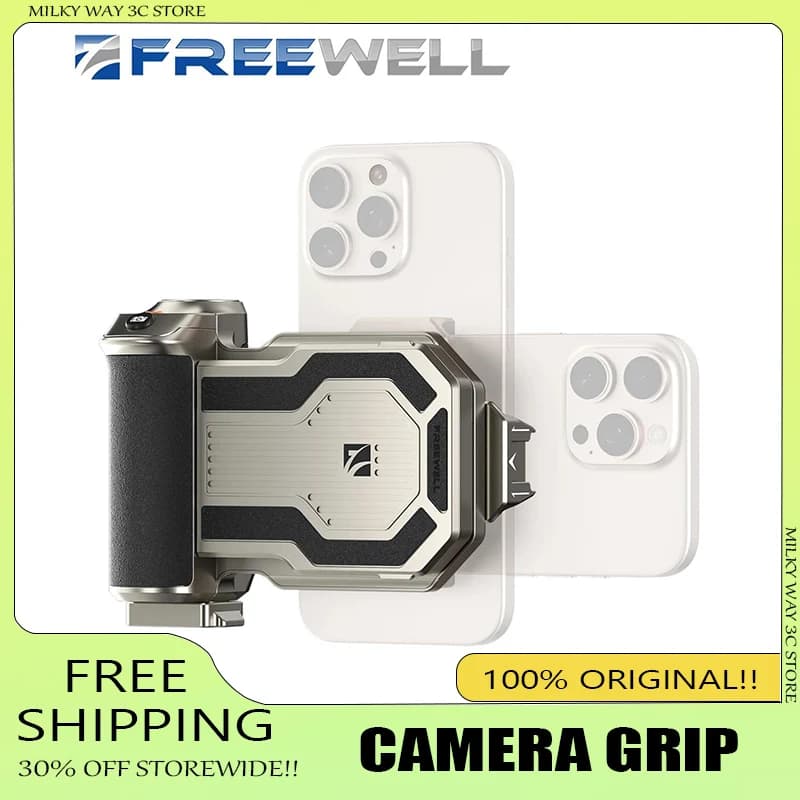 Freewell Smartphone SSD Hub Memory Expander Selfie Stick Supporto per SSD M.2 fino a 8TB Supporto per telefono Accessori fotografici