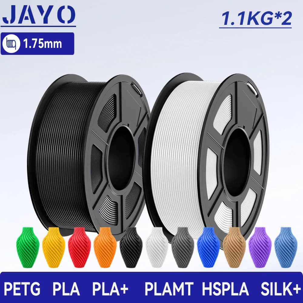 JAYO 2 3D PETG/PLA/PLA PLUS/HS PLA/PLA Meta/PLA Matte/SILK 3D Printer Filament 1.75mm 3D Printer Materials for 3D Printer