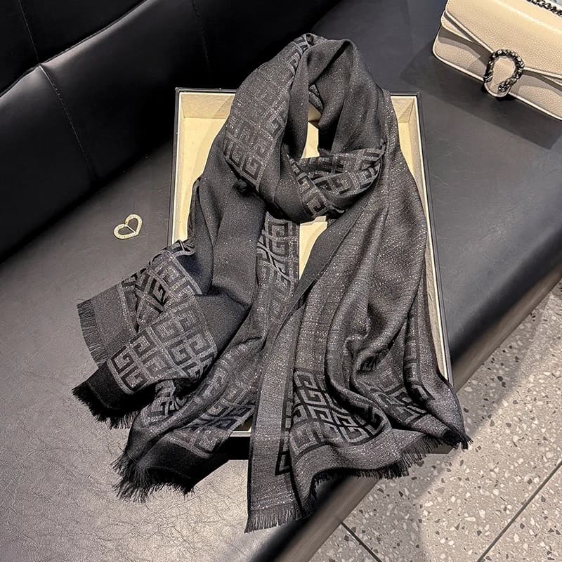 Ultima marca di lusso Bohemia Sciarpa Hijab Scialle lungo musulmano Foulard femminile Morbido turbante Avvolge la testa per le donne Fascia Pashmina 2025