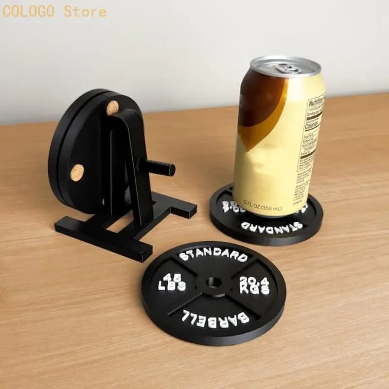 Waterproof ABS Drink Set Includes Convenient Stand Weight Plate For Easy Storage itness Gym Gift D0LD