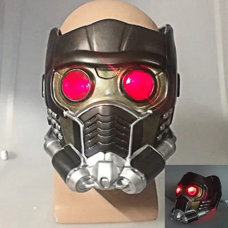 Cosplay Guardiani della Galassia Halloween Peter Quill Star Lord Casco Maschera da festa per adulti